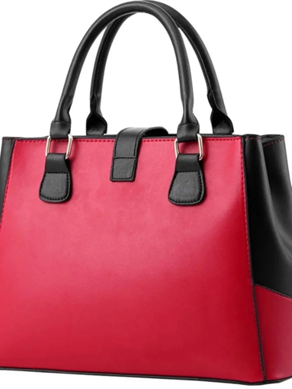 Elegant Red and Black Bag Satchel Purse NEW